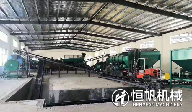 糞便有機肥肥料廠(chǎng)區建設與有機肥設備購買(mǎi)投資與收益(圖1) 有機肥生產(chǎn)線(xiàn)示意圖