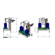 馬口偏口桶18L油漆4頭全自動(dòng)灌裝機自動(dòng)化液體灌裝設備