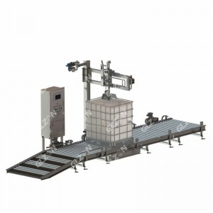 1000公斤IBC噸桶人工上桶灌裝機 不飽和樹(shù)脂灌裝機自動(dòng)灌裝生產(chǎn)線(xiàn)