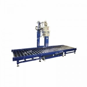 1000L-IBC噸桶全自動(dòng)托盤(pán)式灌裝機_白醋料酒灌裝機