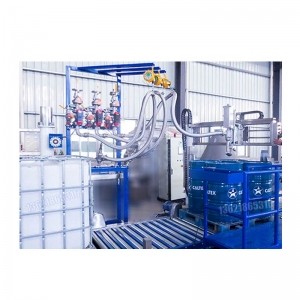 1000L-IBC噸桶水溶肥壓蓋機-自動(dòng)液體壓蓋機智能裝備