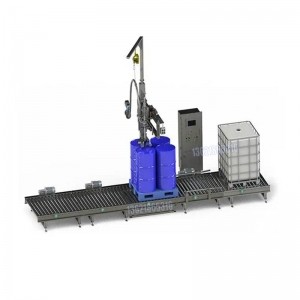 ?200L4IBC噸桶自動(dòng)罐裝 稱(chēng)重式防爆液體灌裝機