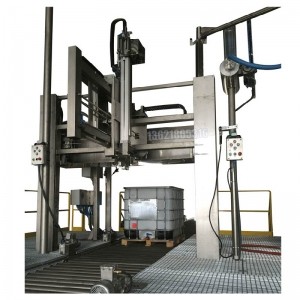 全自動(dòng)定位包裝機-1000升IBC噸桶防水劑包裝機-源頭廠(chǎng)家