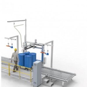 陶瓷墨水灌裝機_200升全自動(dòng)液體灌裝機